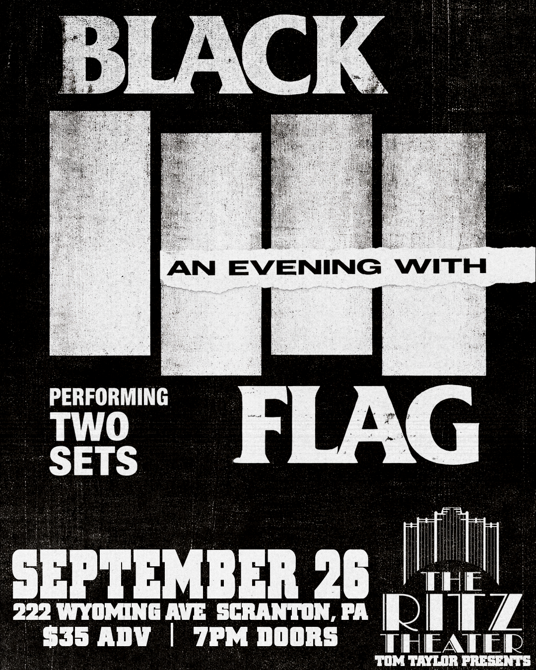 An Evening with Black Flag — The Ritz Theater